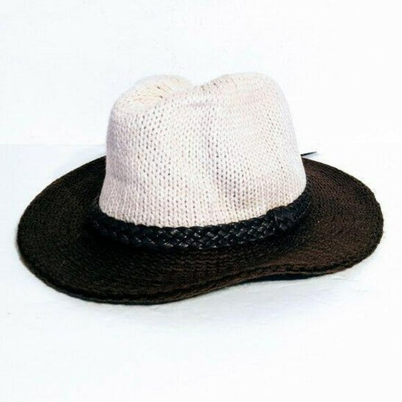 D&Y Accessories - D&Y Panama Hat Hand Block Crafted Tan/Brown with Band Accent 100% Polyester